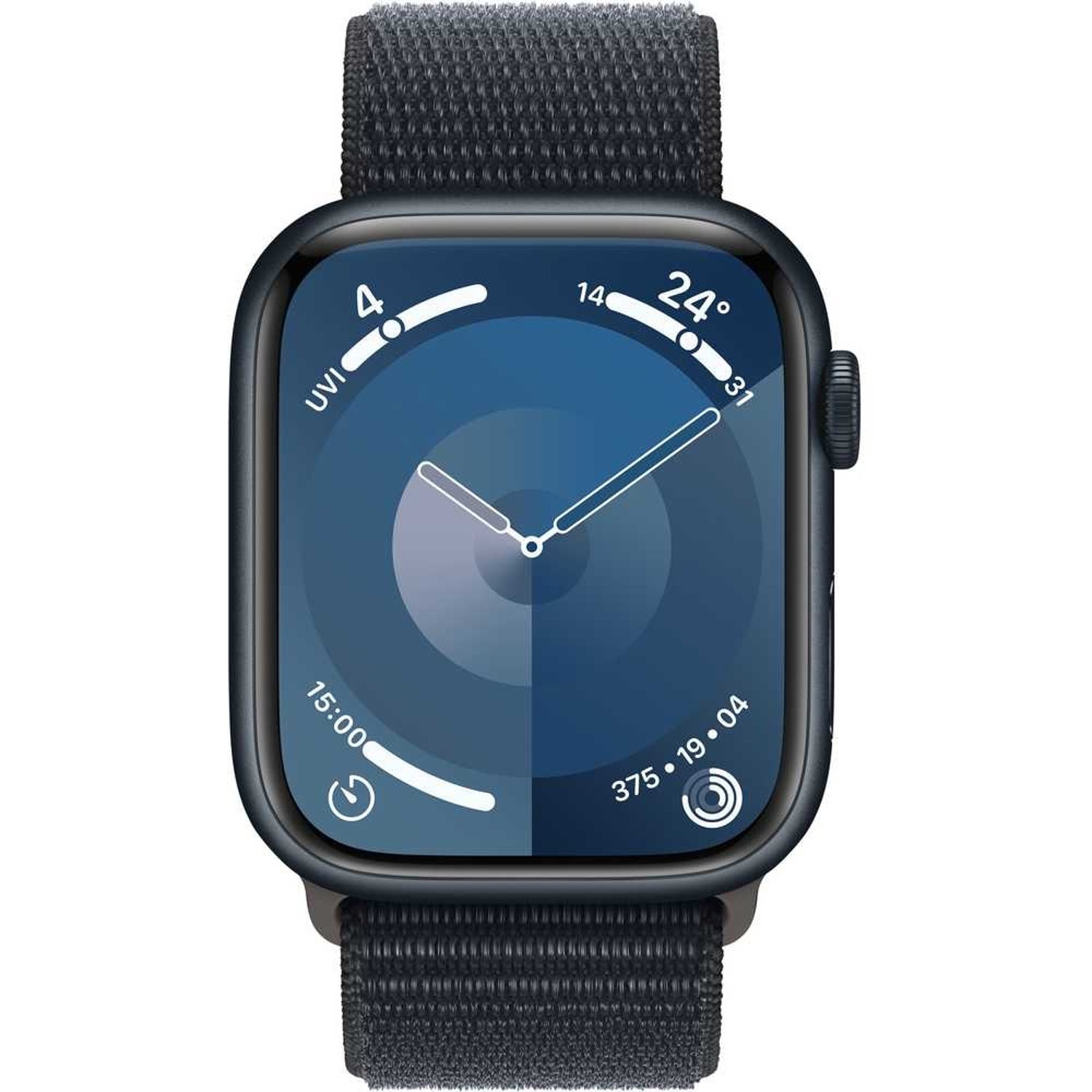 Apple Watch Series 9 GPS 41mm Midnight Aluminum Case with Midnight Sport Loop – Middle East Version - Image 2